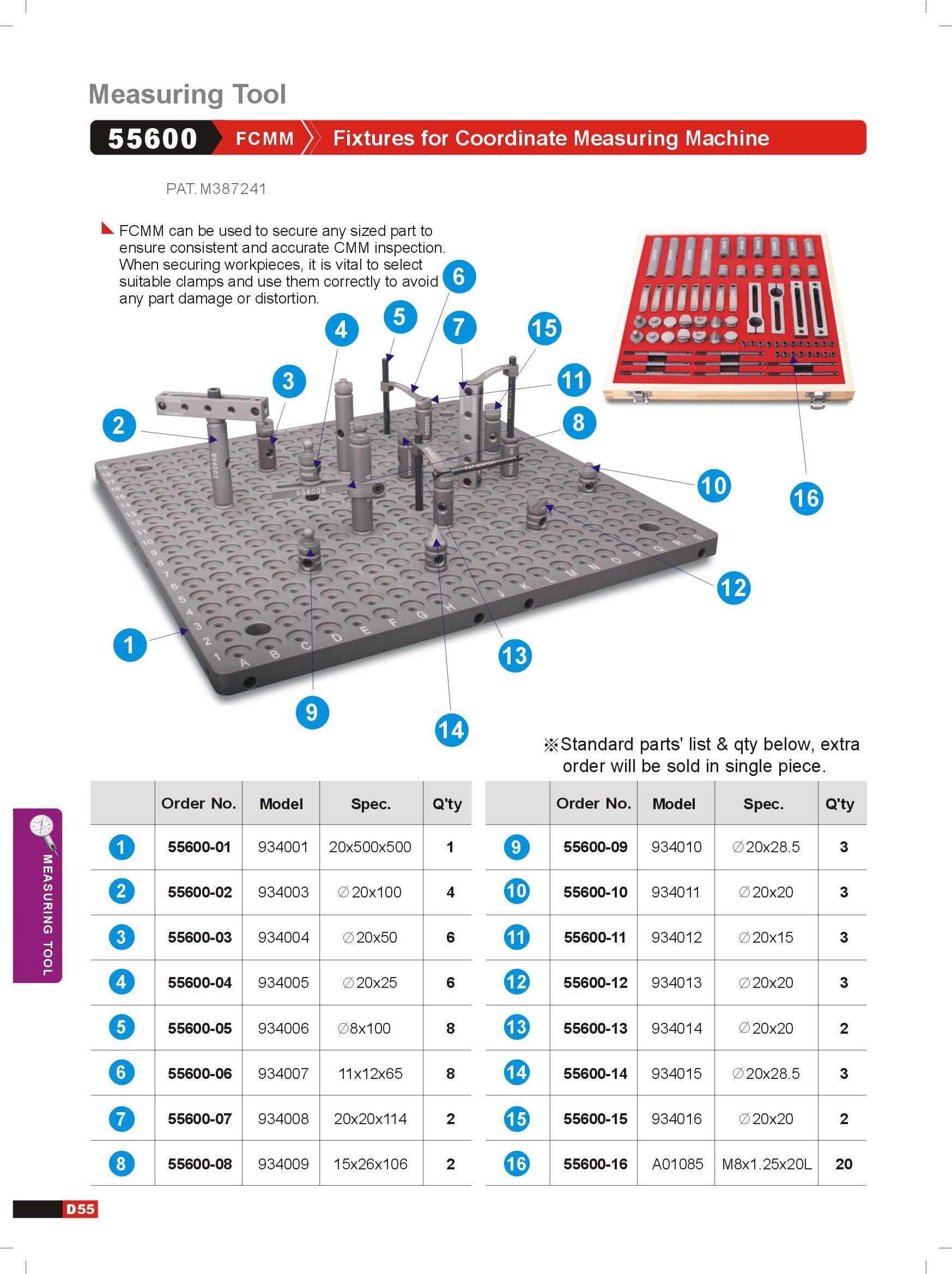 FIXTURE FOR CMM MACHINE