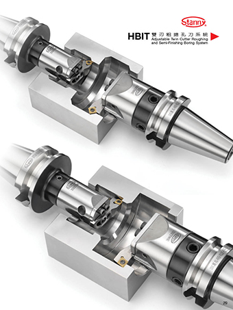 Adjustable Twin Cutter Roughing and Semi-Finishing  Boring System