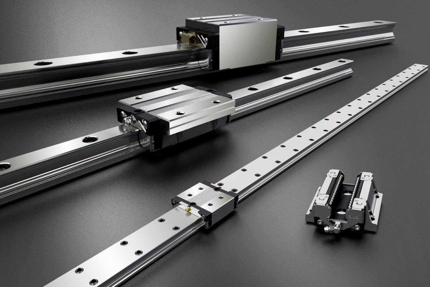 
                            Standard 4-Row Ball & Roller-type Linear Guide
                        