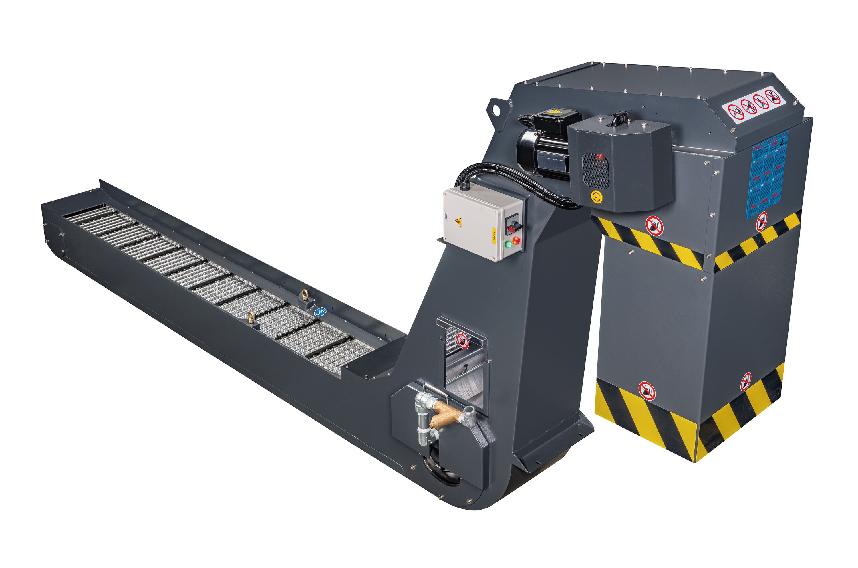 
                                STEEL BELT ROLLER TYPE CHIP CONVEYOR
                            