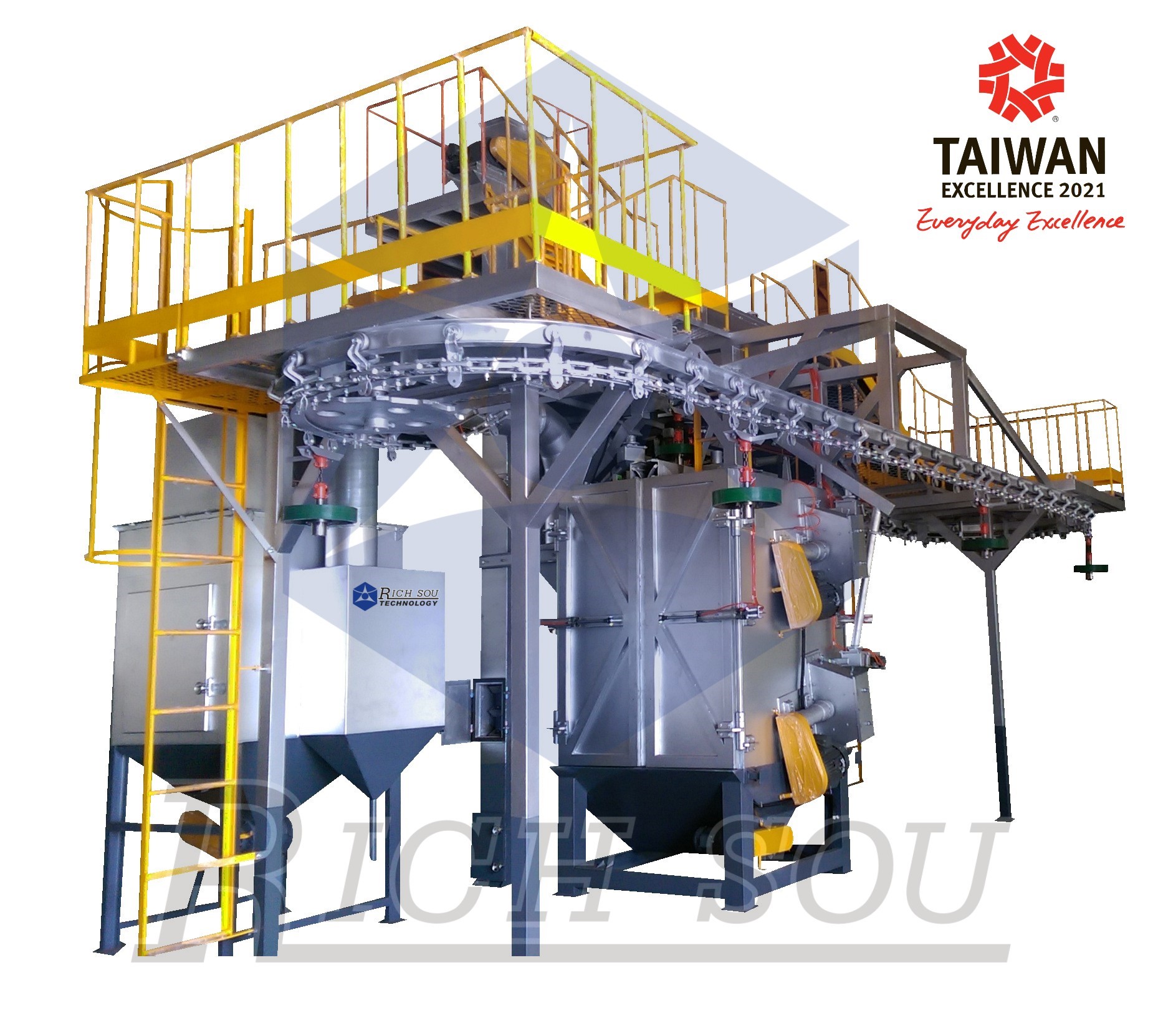 
                                Chain Conveyor Continuous Hanging Type Shot Blasting Machine
                            