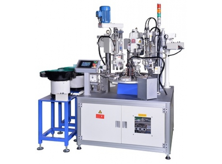 AUTO. FEEDING DRILLING/TAPPING/SCREW ASSEMBLY SPECIAL PURPOSE MACHINE