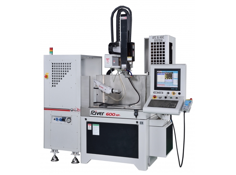 
                            CNC Drilling EDM — RIVER 600 + Auto work piece changer  with robotic arm
                        