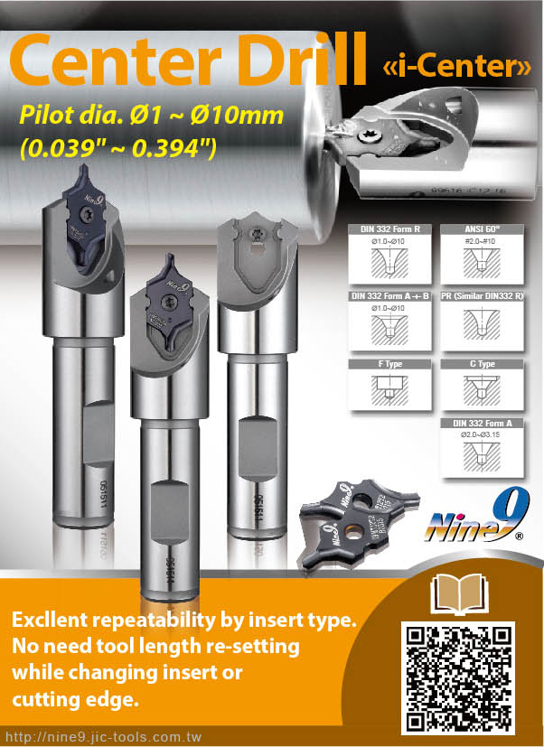 
                                Nine_9 indexable Center Drill
                            