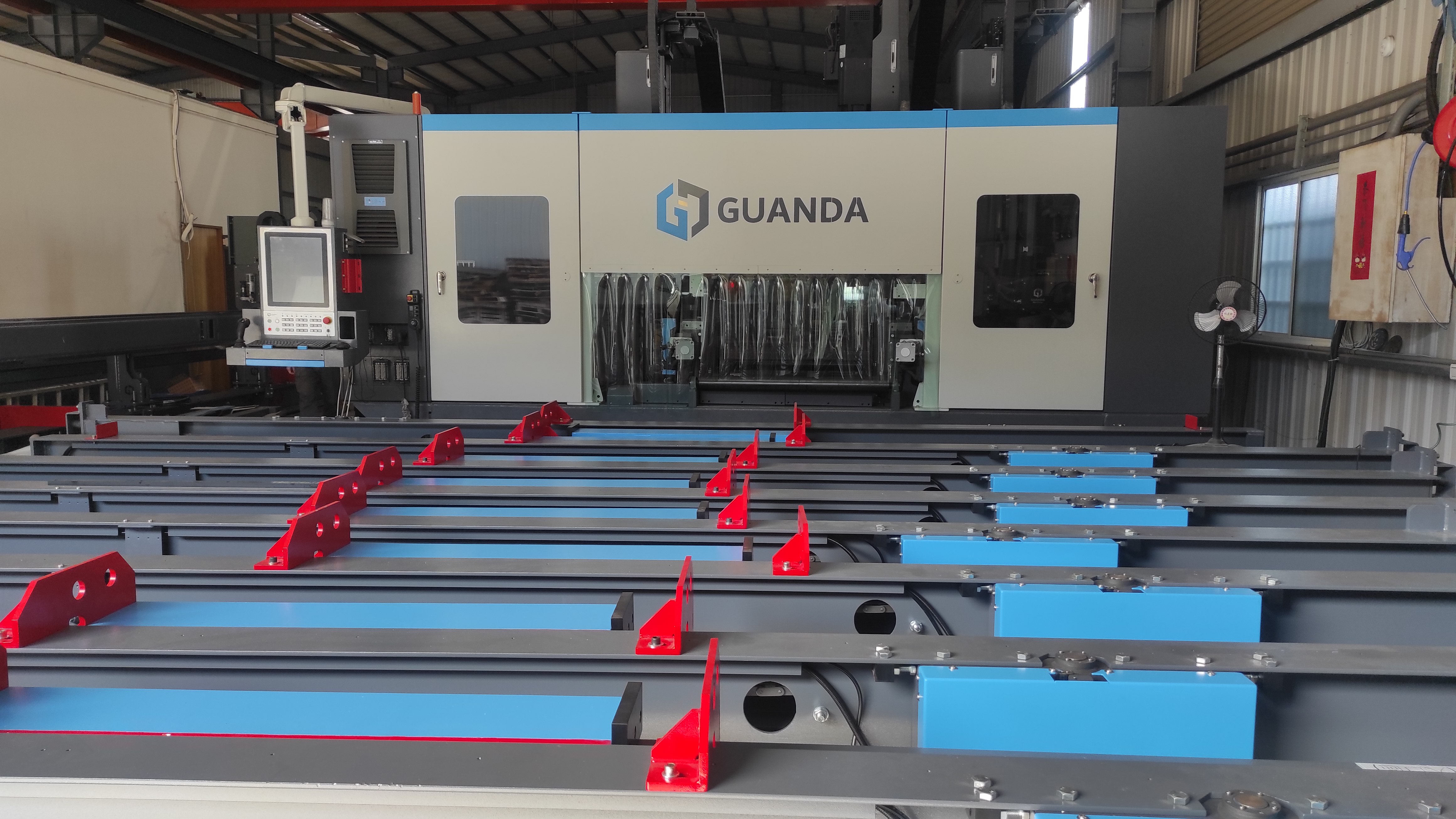 Multi=Spindle Steel Beam Drilling Center