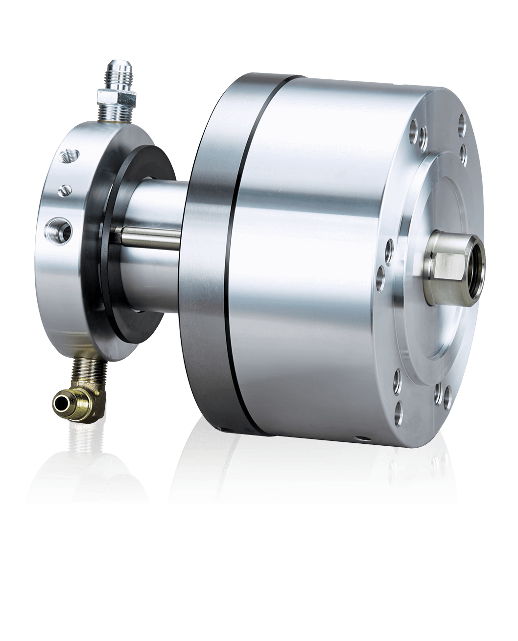 
                            Short type non through-hole rotary hydraulic cylinder with central bare for air
                        