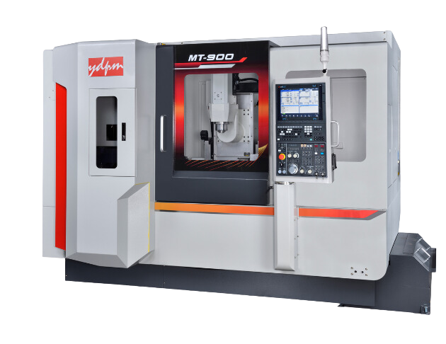 Yida's MT-900｜8-axis Mill-Turn Center Making a Full Steel Fork Part