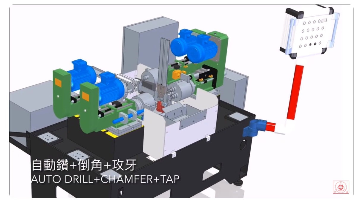 Auto Drill & Chamfer & Tap Machine