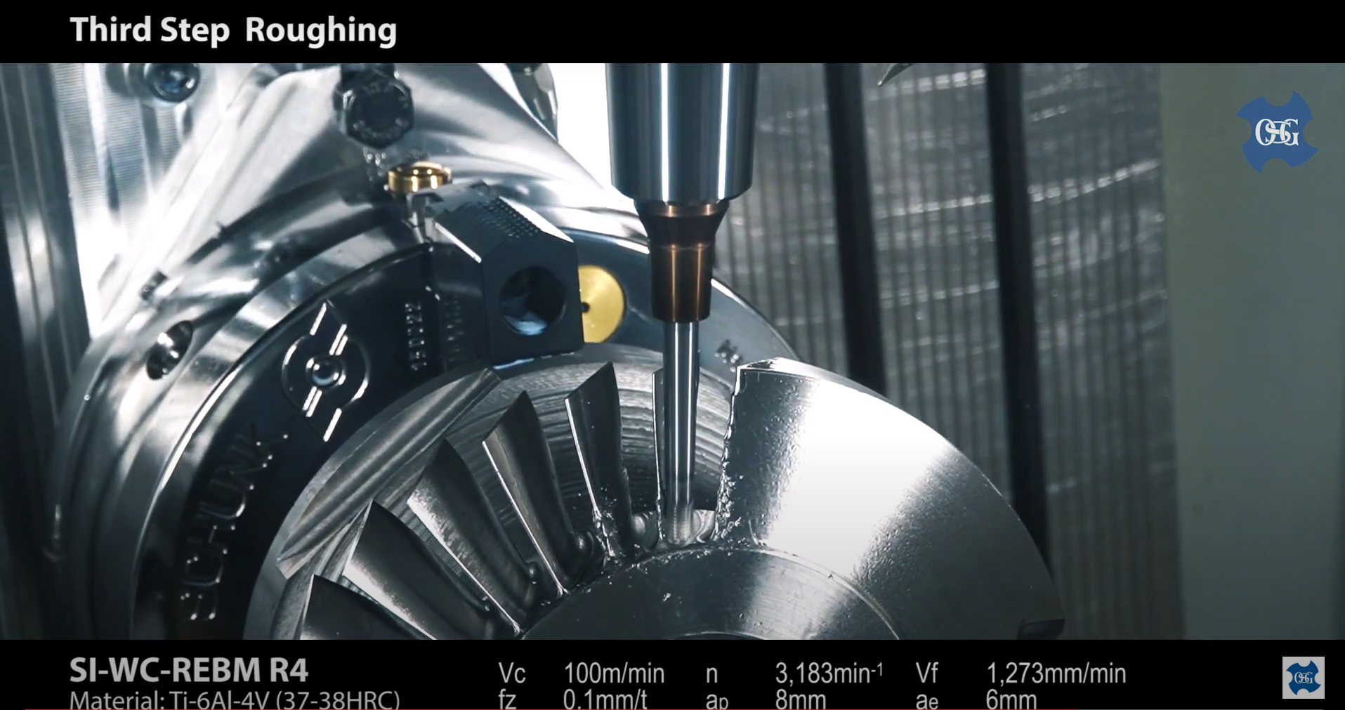 Titanium Blisk Heavy Duty Rough Milling