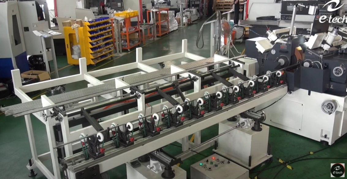 Centerless Grinder Automation Application: Long bar uploading device