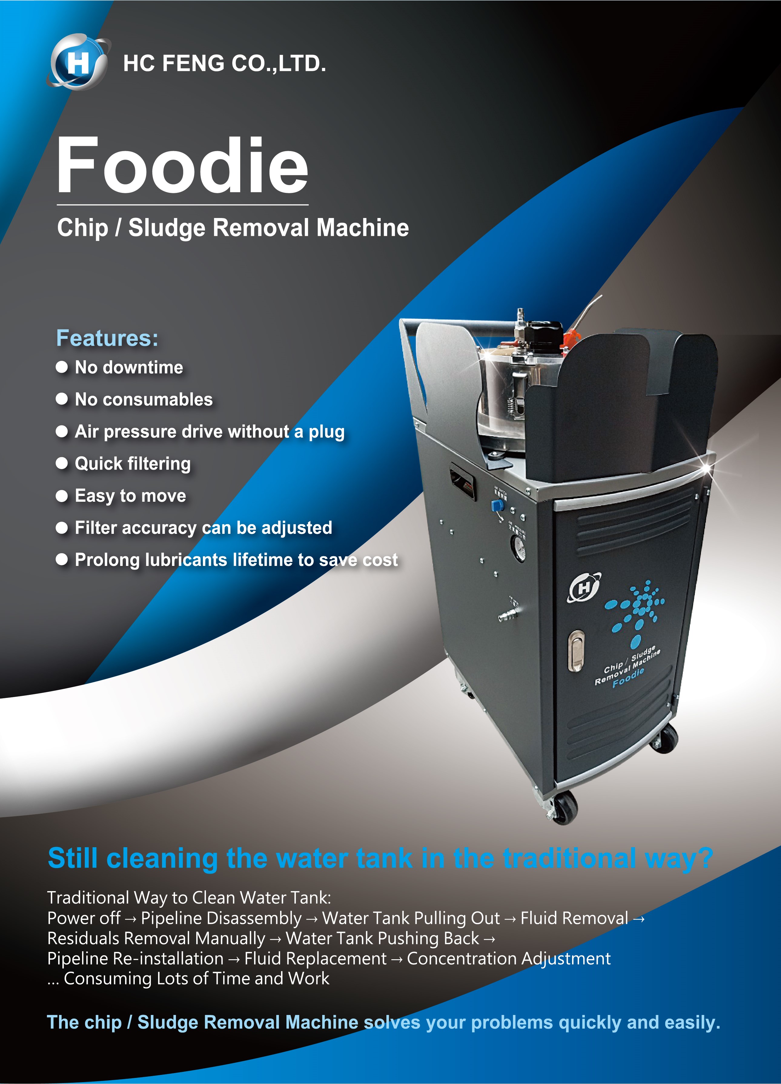 Foodie Chips & Sludge Removal Machine