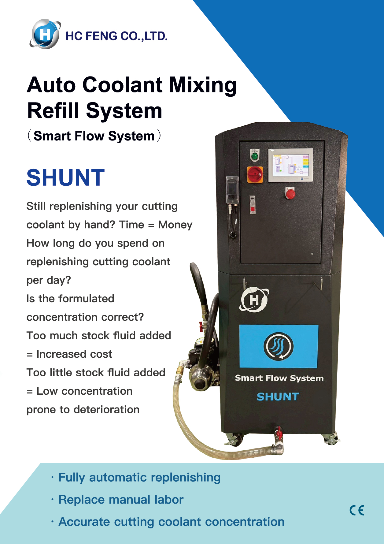 SHUNT Auto Coolant Mixing Refill System