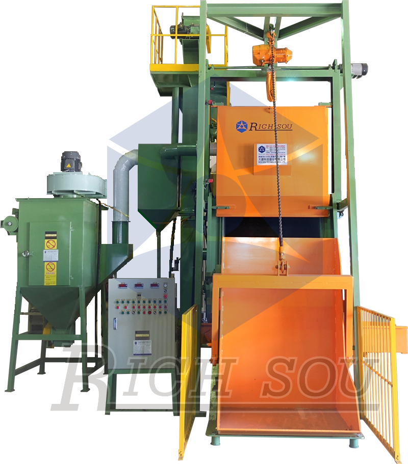 TSA-154環帶珠擊噴砂機Apron Type Shot Blasting Machine