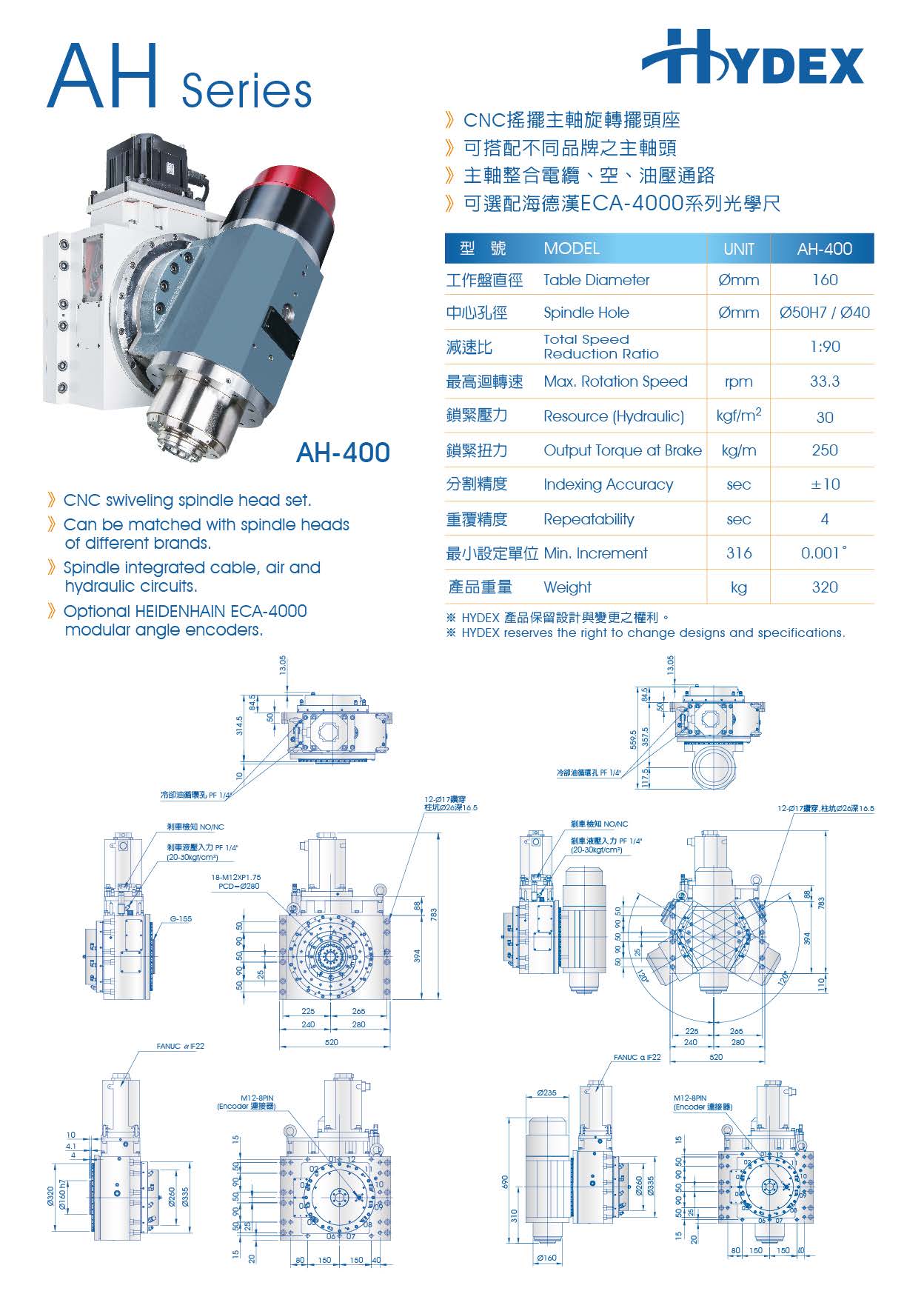 CNC搖擺主軸旋轉擺頭座