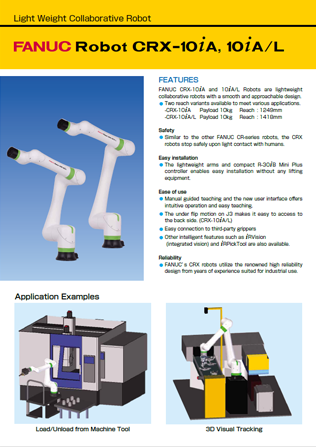 FANUC Collaborative Robot CRX-10iA