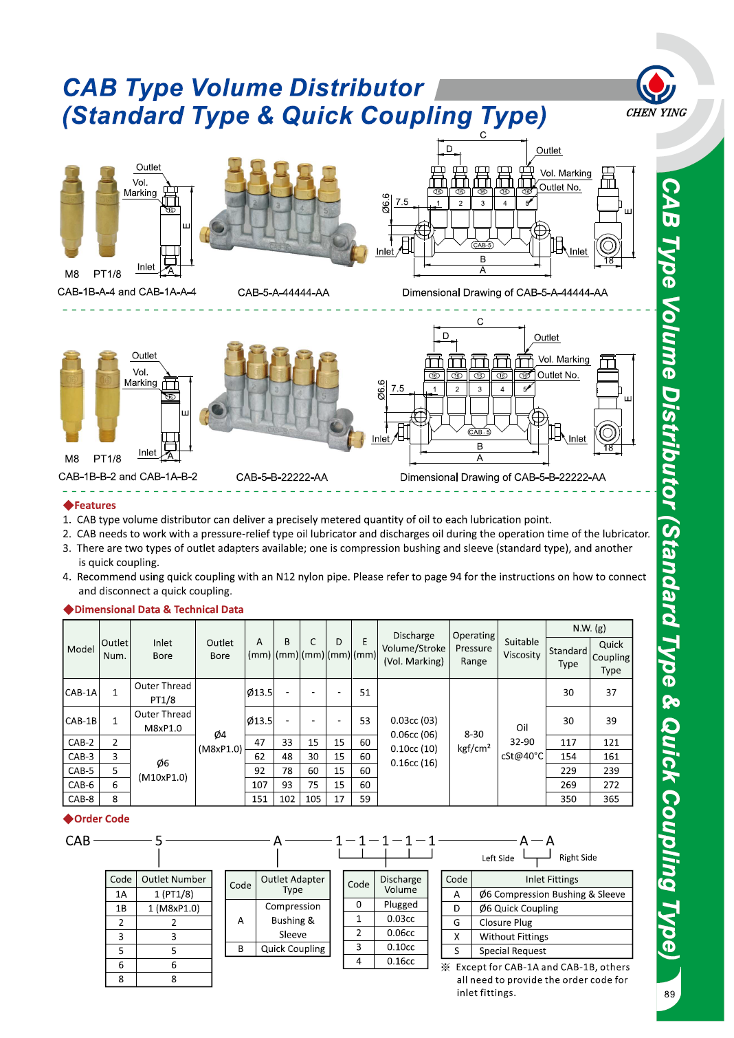 CAB Type Volume Distributor