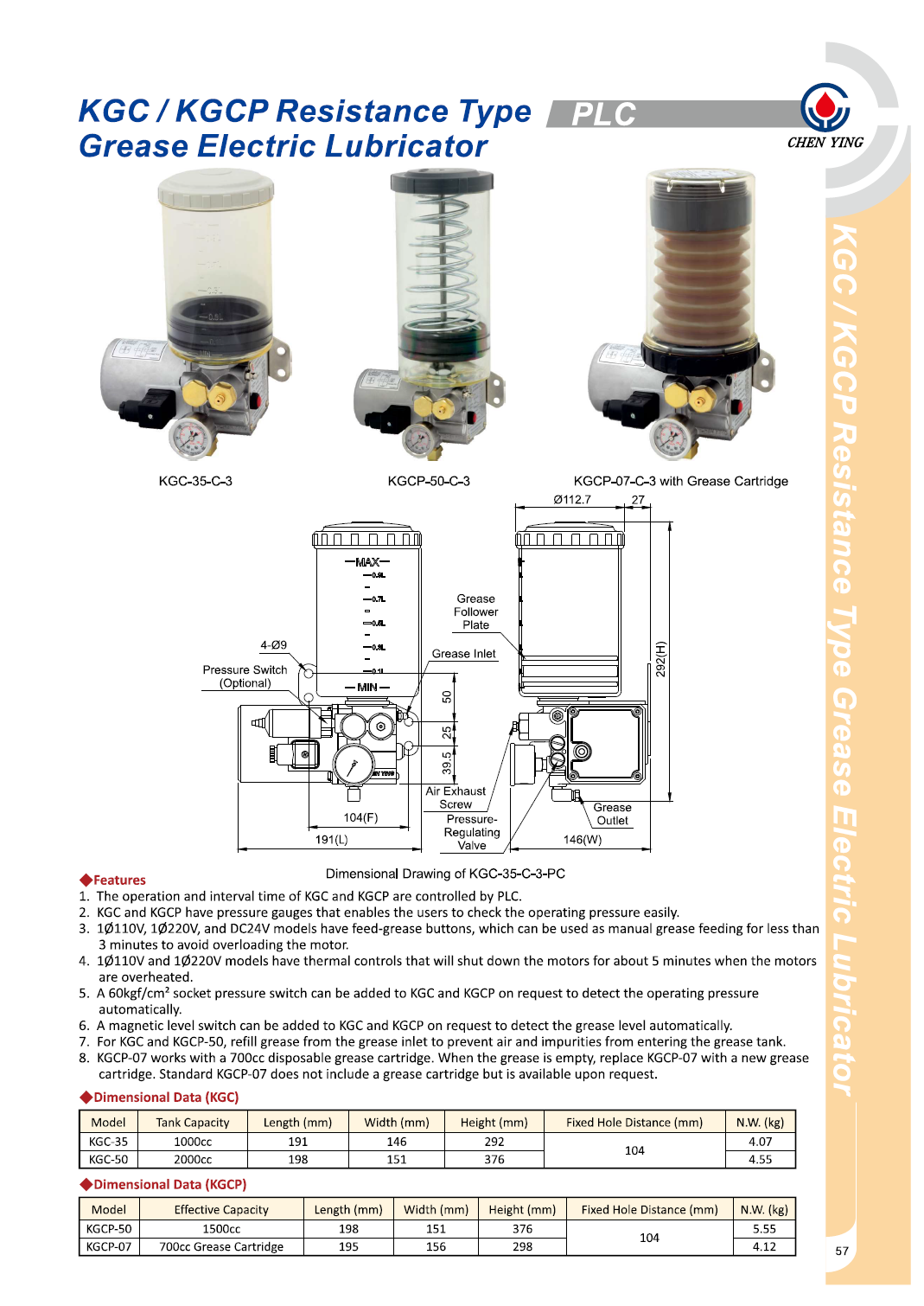 KGCP Resistance Type Grease Electric Lubricator
