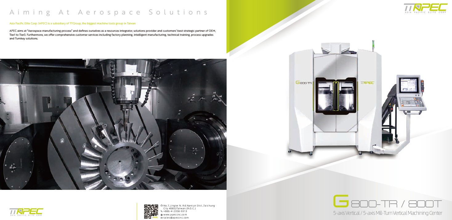 5-axis Mill-Turn Vertical Machining Center-G800T