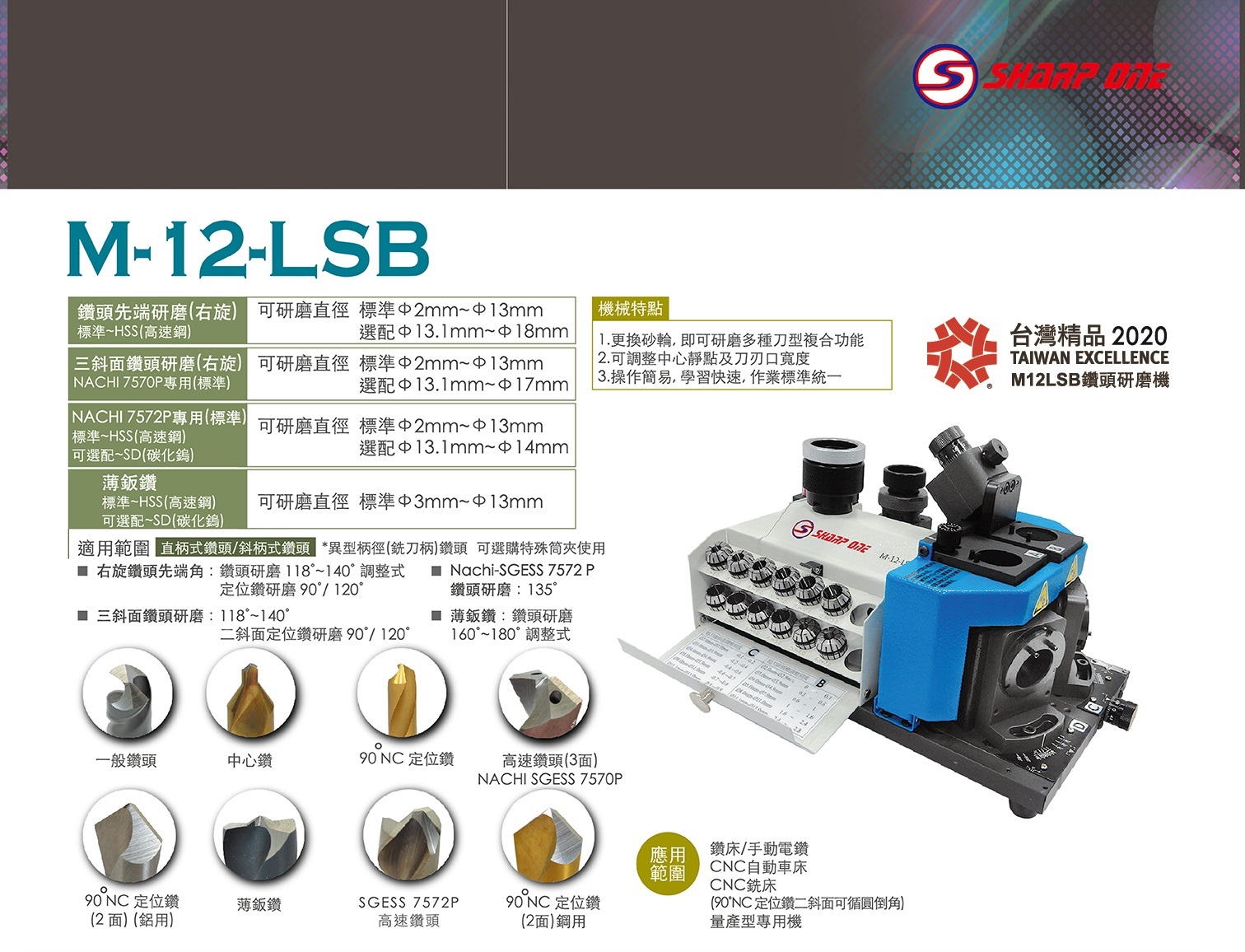 鑽頭研磨機 M12LSB